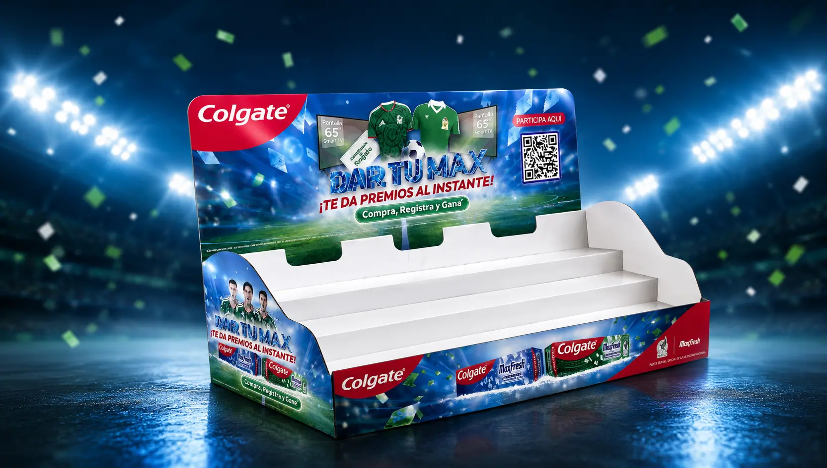 Colgate — Displays y gráficos Solferino POP